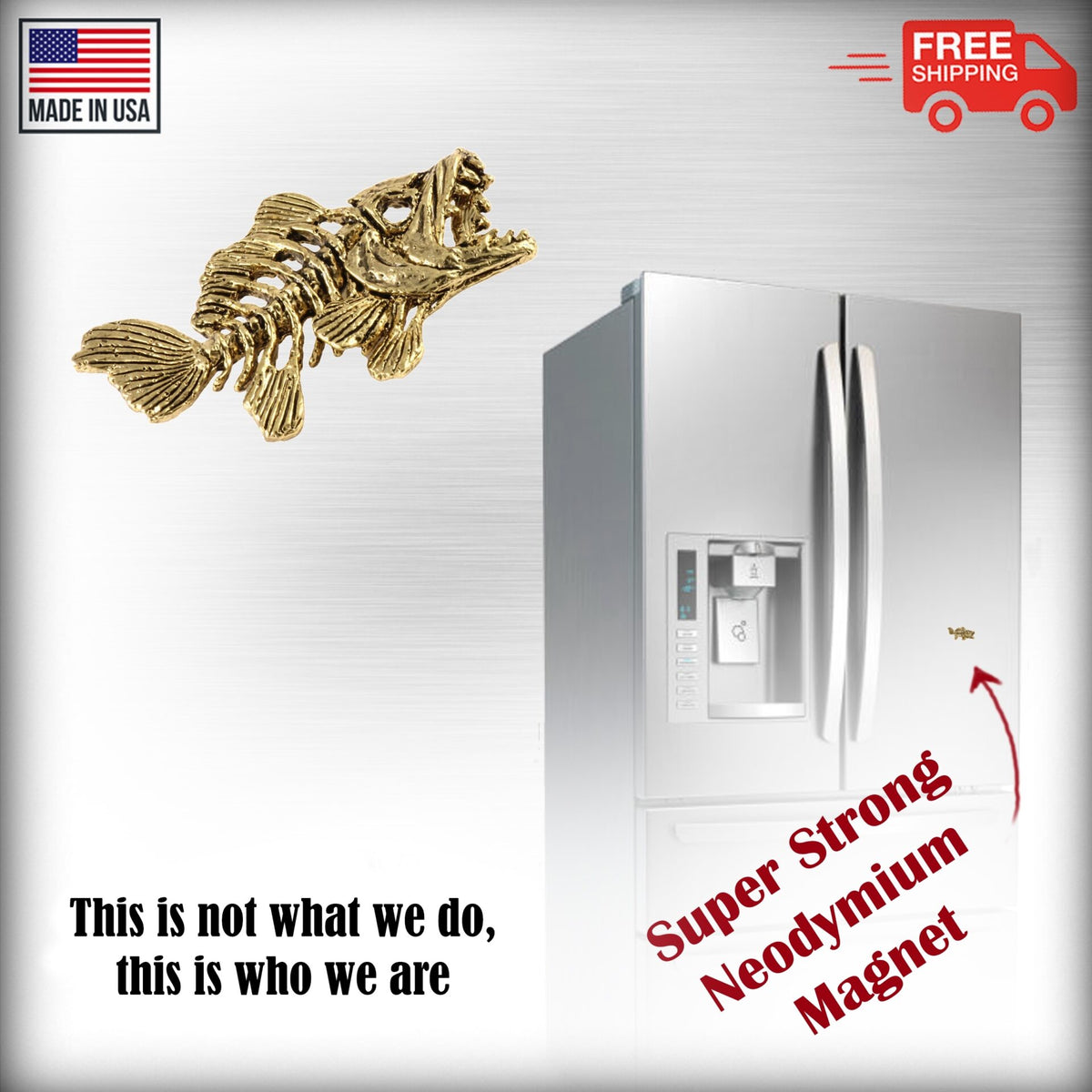 Skeleton Fish Premium Magnet F120PR