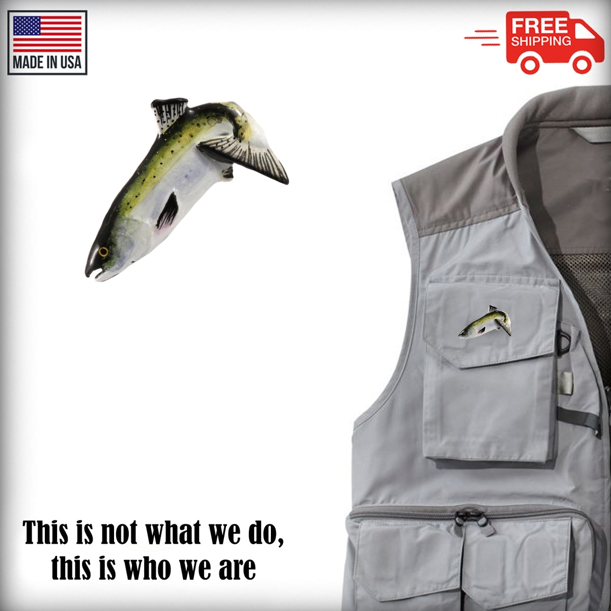 Coho Salmon Pin F048