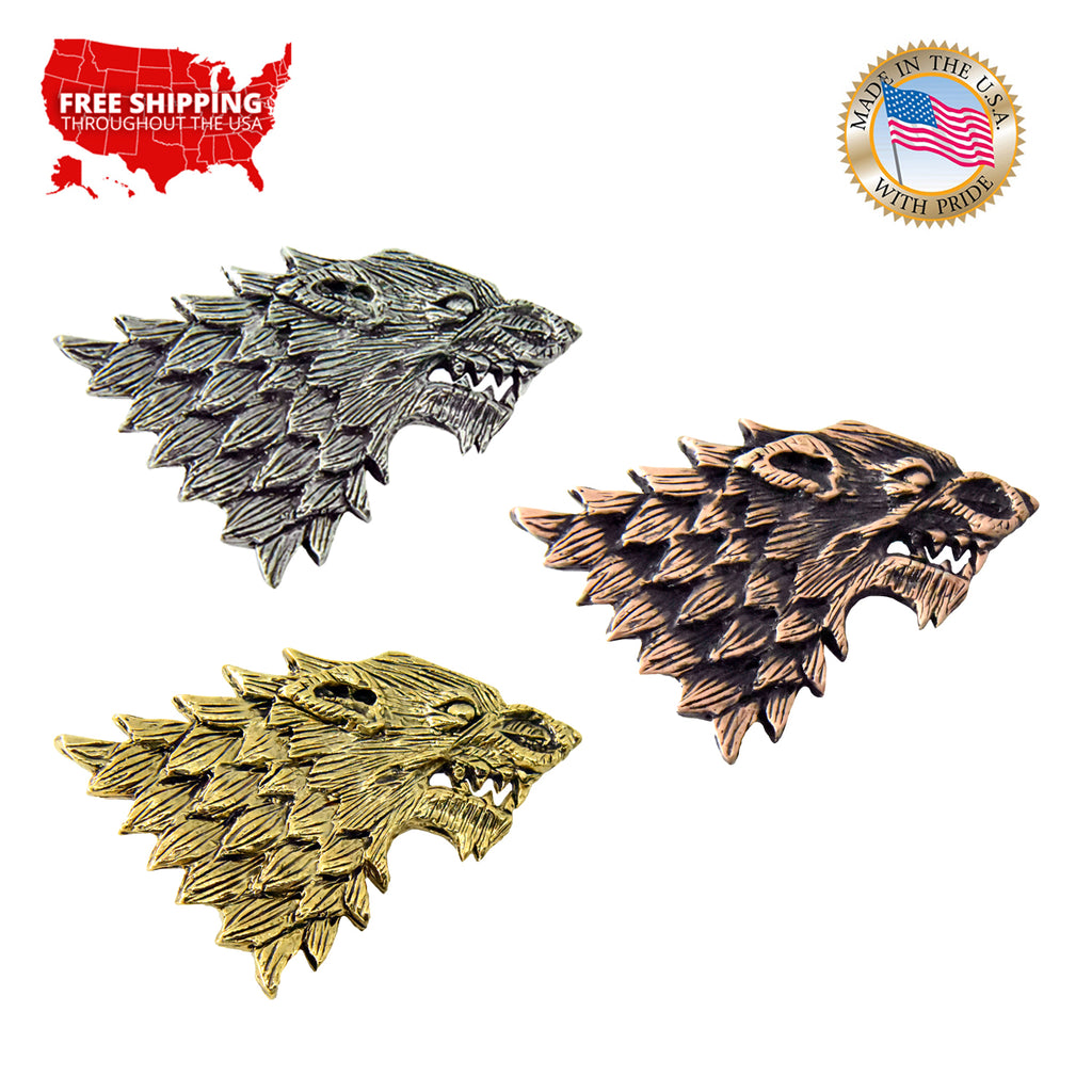 Wolf Head Pin G001