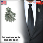 Royal Medieval Lion Head Pin G006