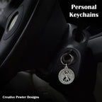 Dragon Flying in Runes Keychain G009KC