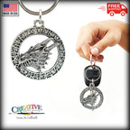 Dragon Walking in Runes Keychain G011KC