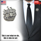 Wooden Sailing Ship Pin G012