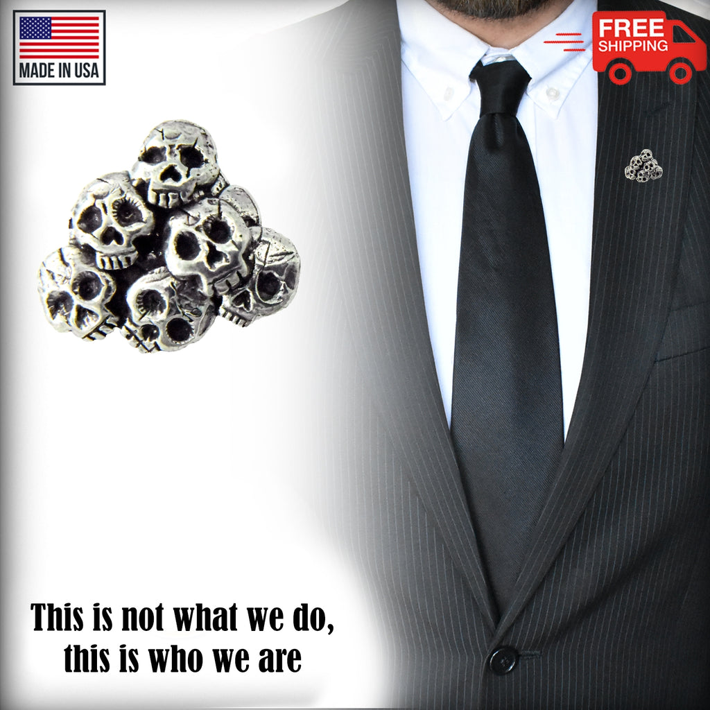 Skull Pile Pin G014
