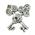 Skull And Keys Pin G016