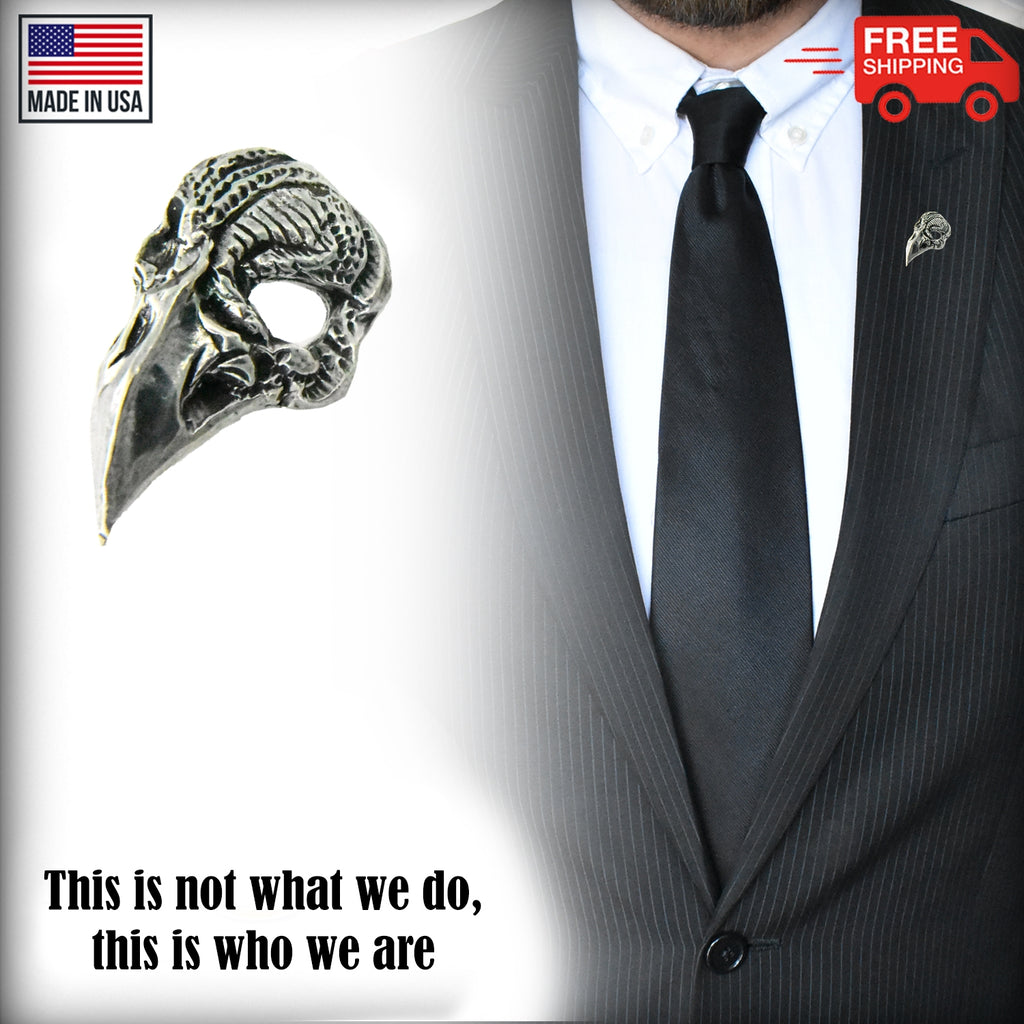 Raven Skull Pin G017
