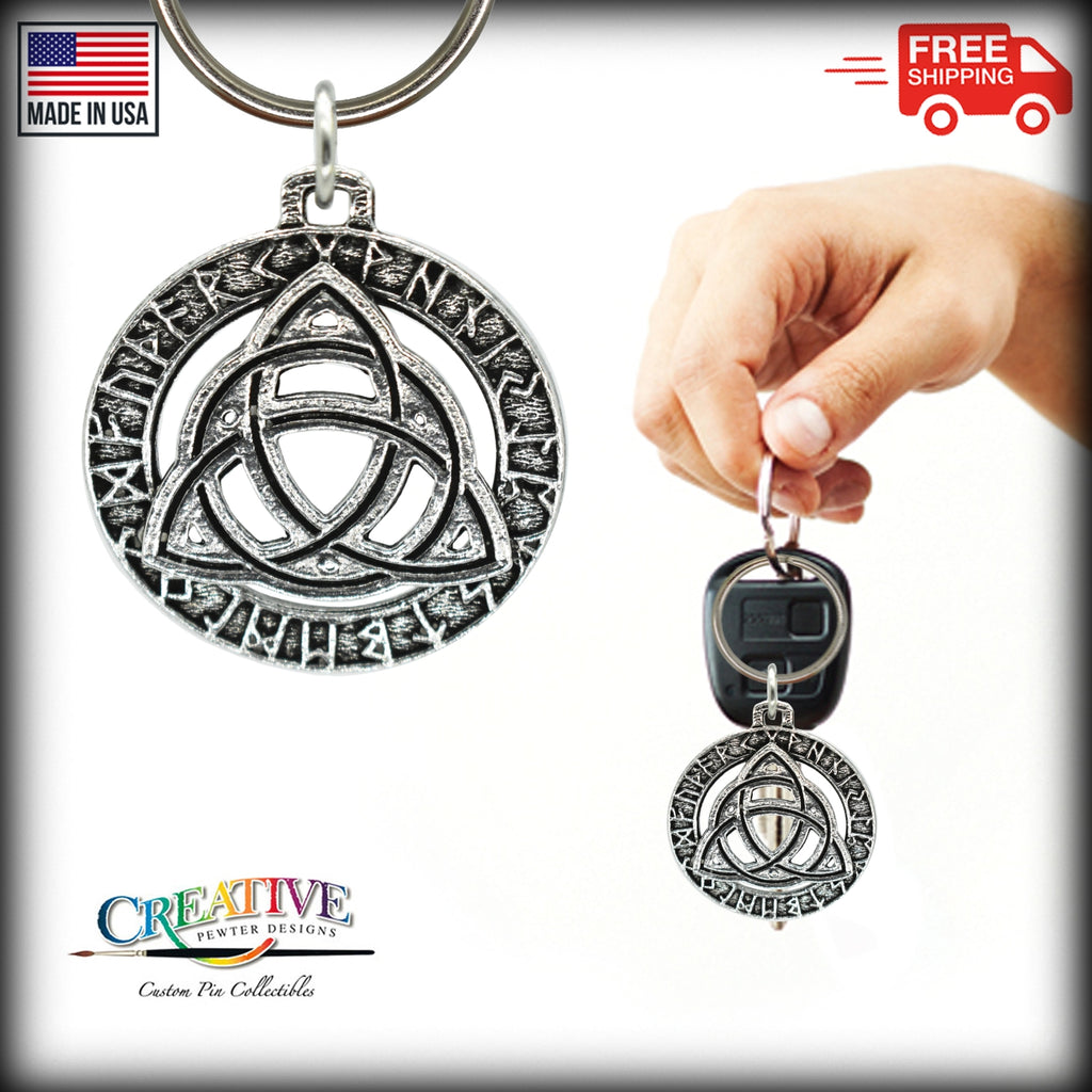 Celtic Knot in Runes Keychain G026KC