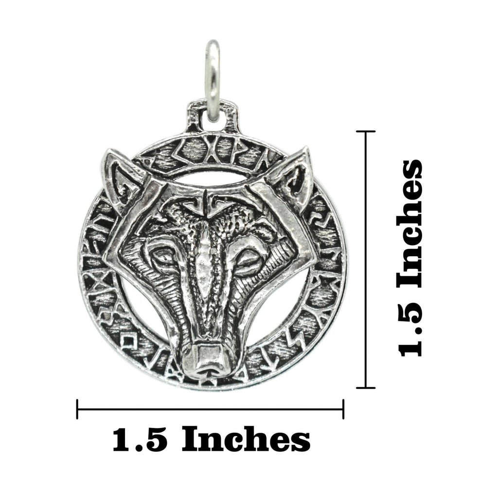 Celtic Wolf in Runes Keychain G027KC