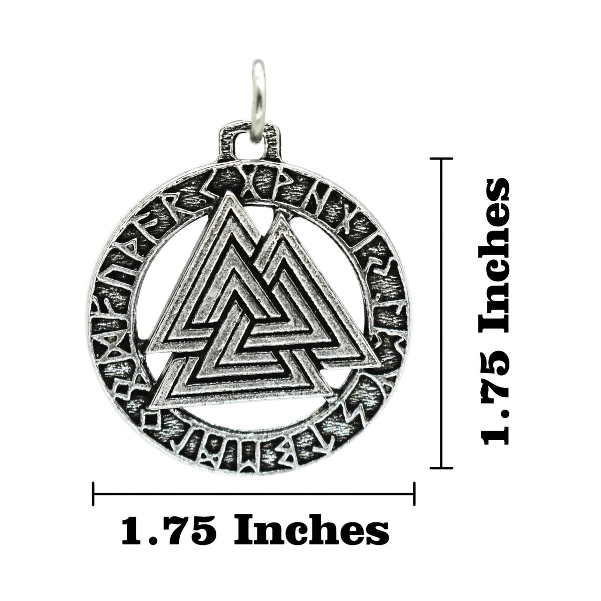 Viking Valknut in Runes Keychain G028KC
