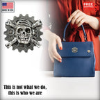 Gear With Skull And Bones Pin G035