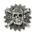 Gear With Skull And Bones Pin G035