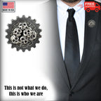 Gear With Skull Pile Pin G036
