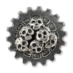 Gear With Skull Pile Pin G036