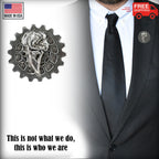 Gear With Raven Pin G038