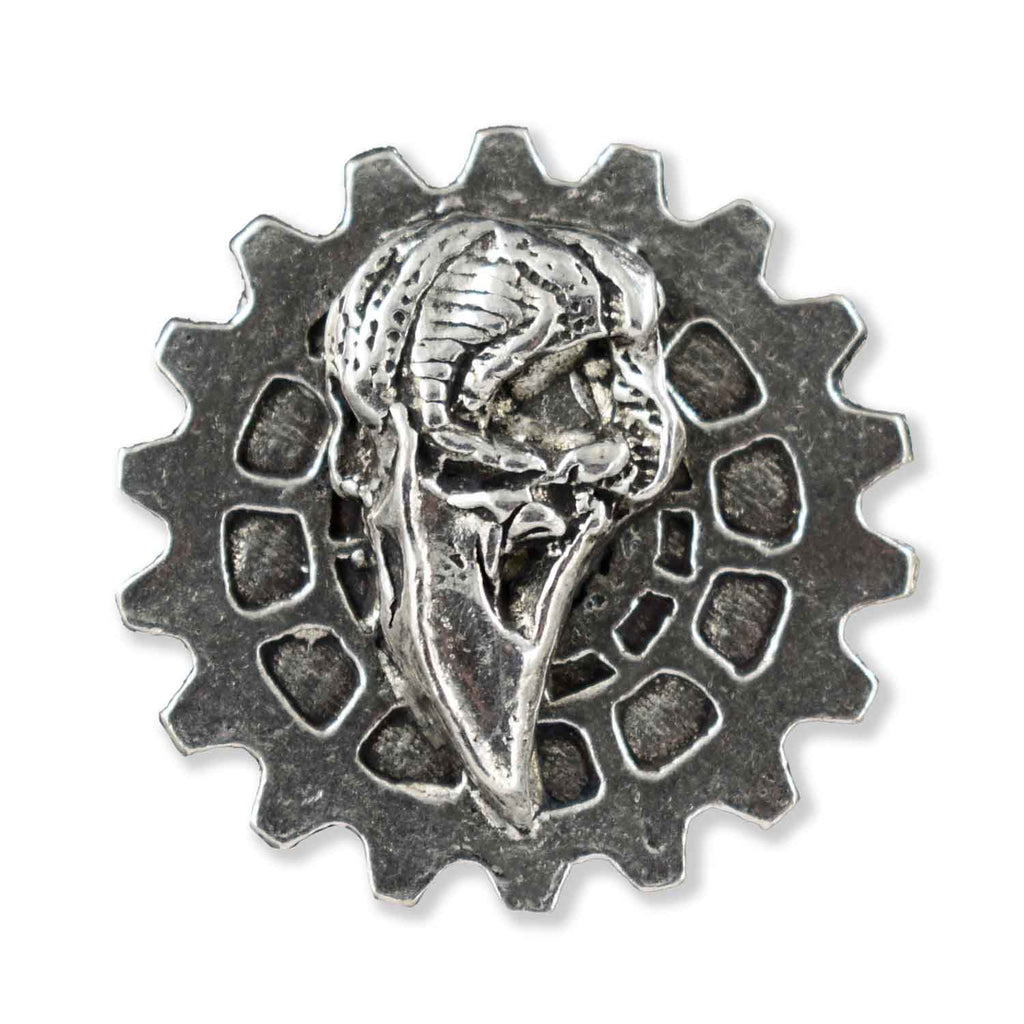 Gear With Raven Pin G038