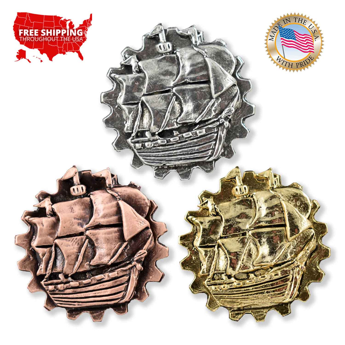 Gear With Ship Pin G040