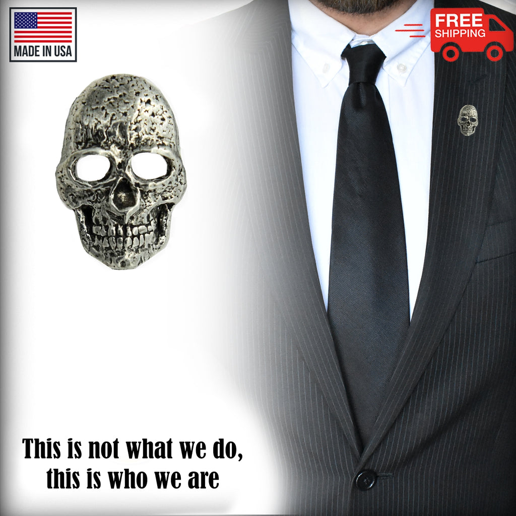 Human Skull Pin G042