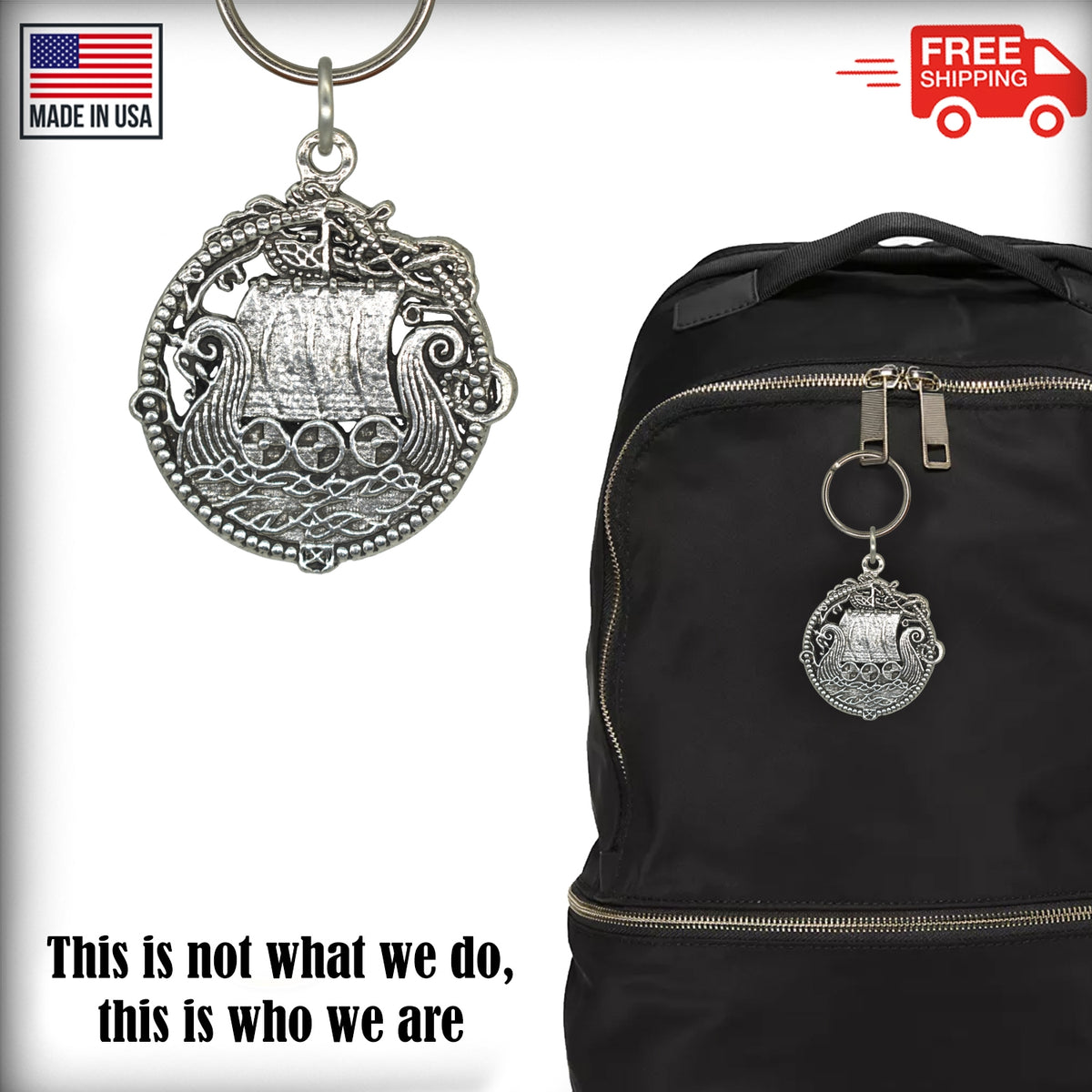 Viking Ship Keychain G048KC