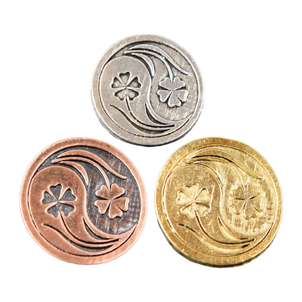 Yin Yang With Flower Pin G053