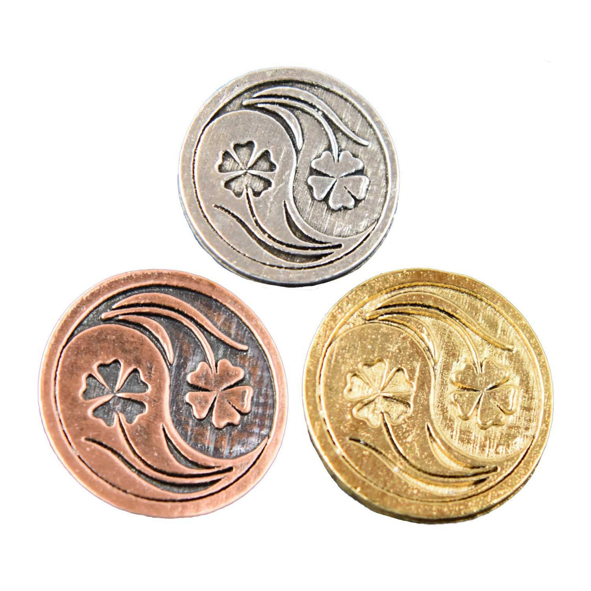 Yin Yang With Flower Pin G053