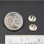 Yin Yang With Flower Pin G053