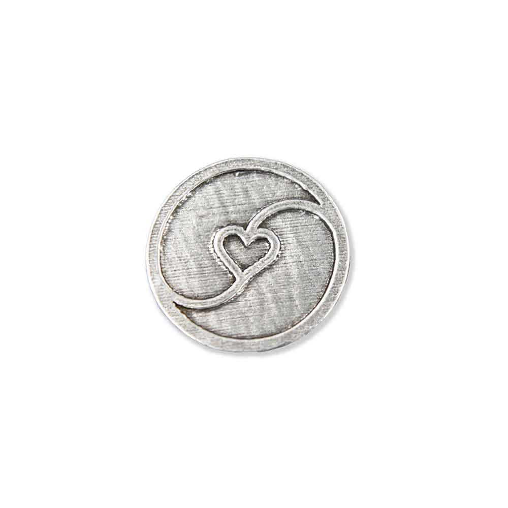 Heart With Yin Yang Pin G066