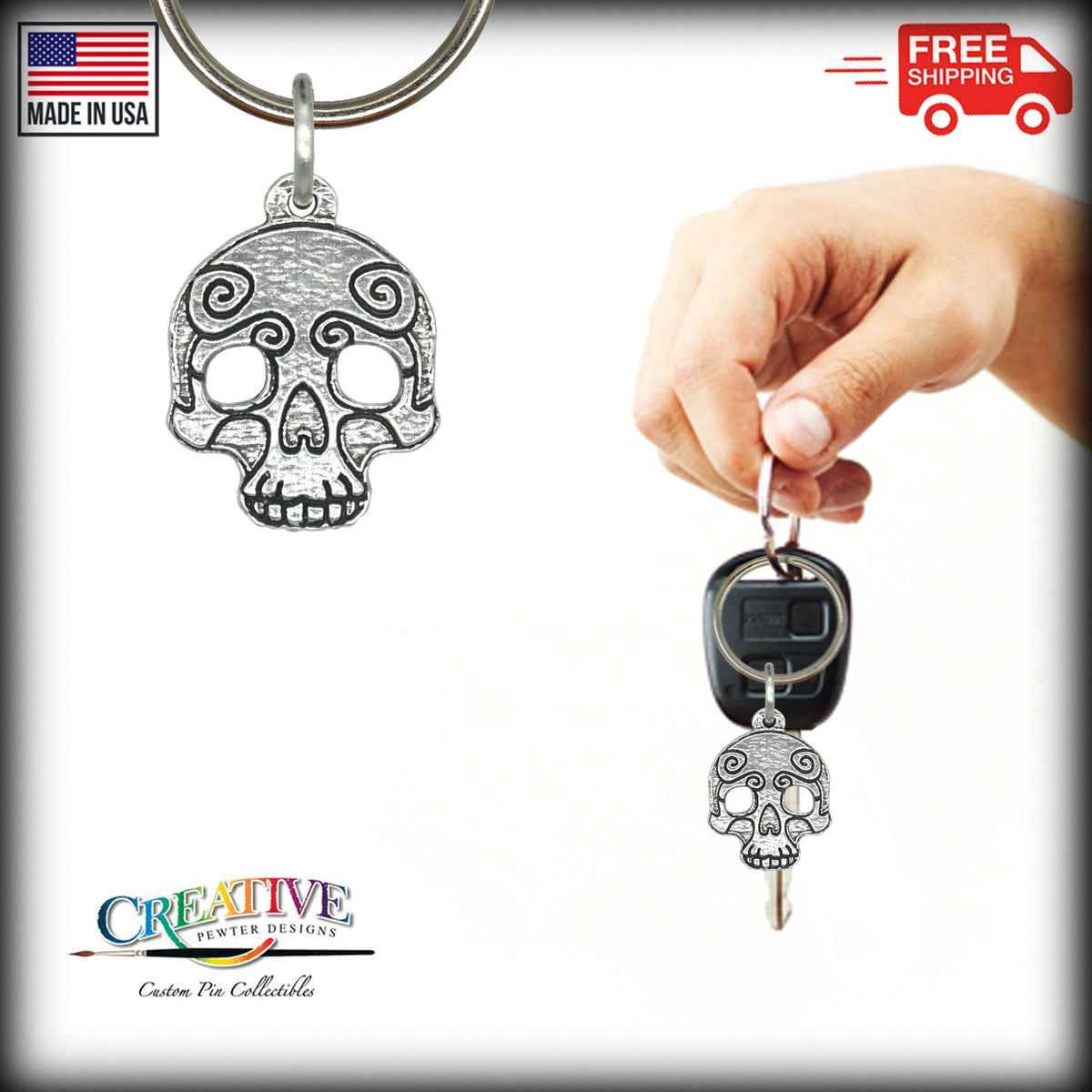 Skull Keychain G103KC