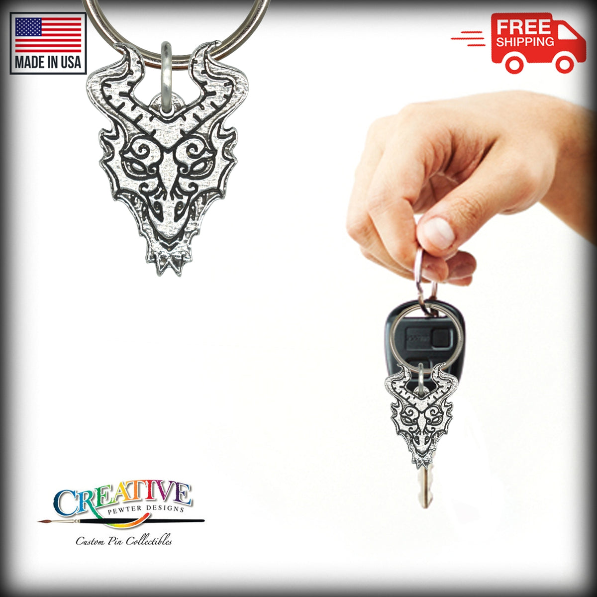 Dragon Head Keychain G104KC