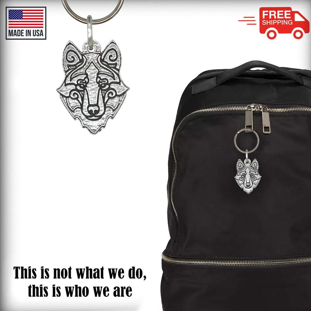 Wolf Head Keychain G105KC