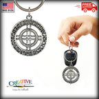 Runes Circle With Center Keychain G112KC