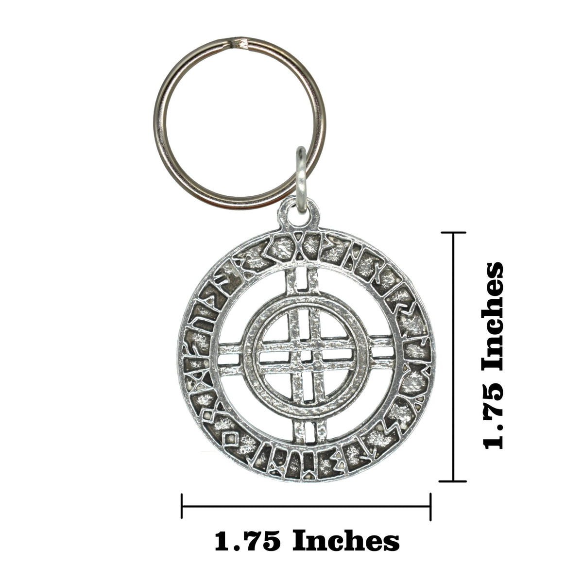 Runes Circle With Center Keychain G112KC