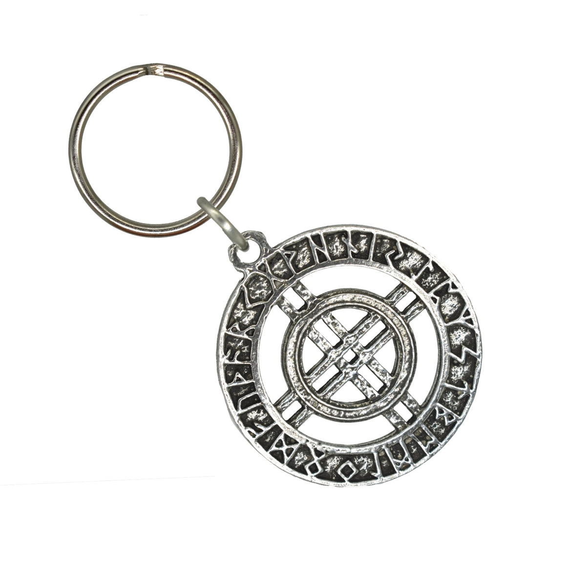 Runes Circle With Center Keychain G112KC