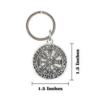 Vegv?sir Runes Viking Compass Keychain G114KC