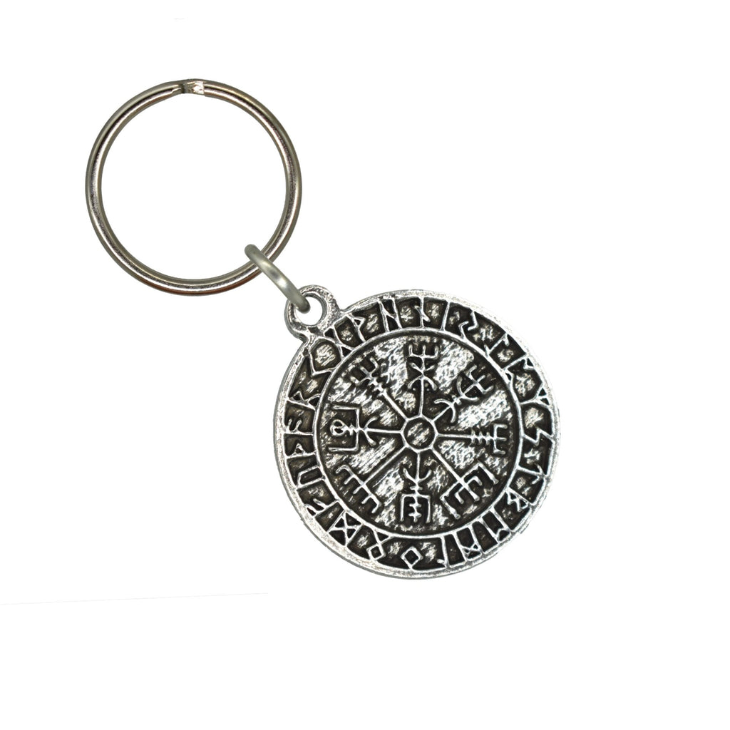 Vegv?sir Runes Viking Compass Keychain G114KC