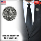 Runes Circle Solid Pin G114