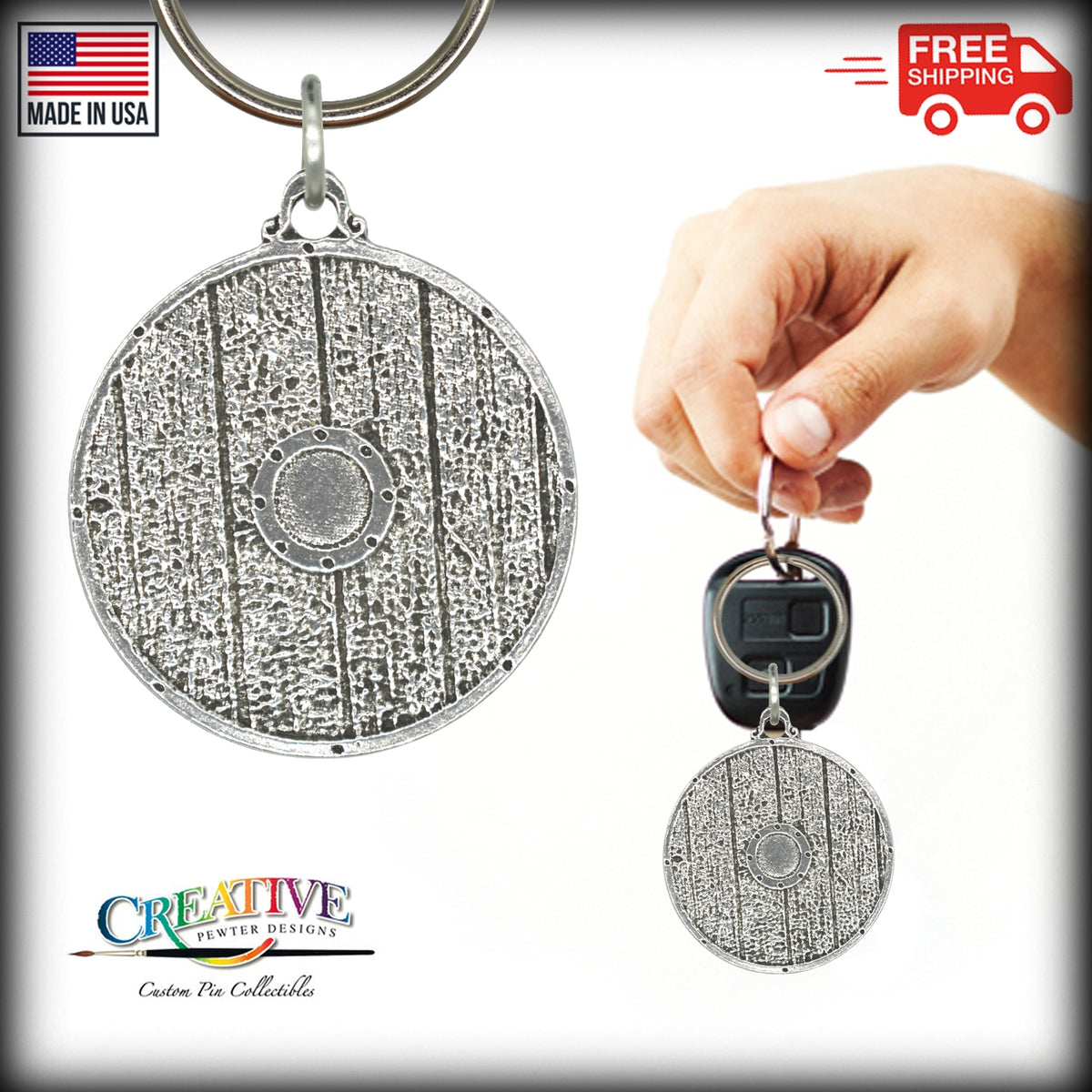 Viking Shield Keychain G118KC