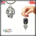 3D Skull Side View Keychain G122KC