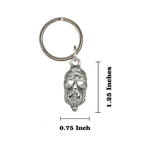 3D Skull With Beard Keychain G134KC