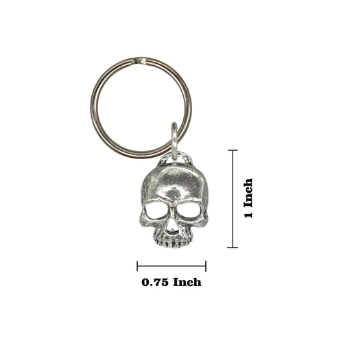 3D Half Skull Keychain G138KC