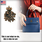 Royal Medieval Lion Head Pin G006