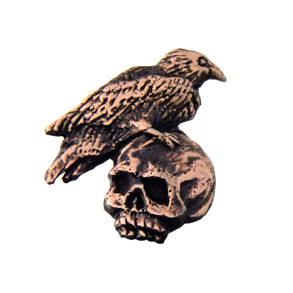 Skull And Raven Pin G015