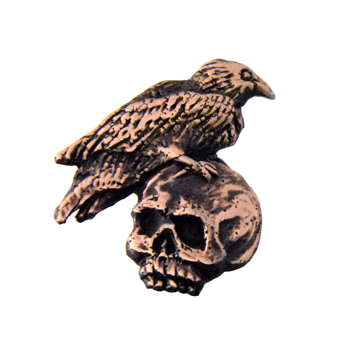 Skull And Raven Pin G015
