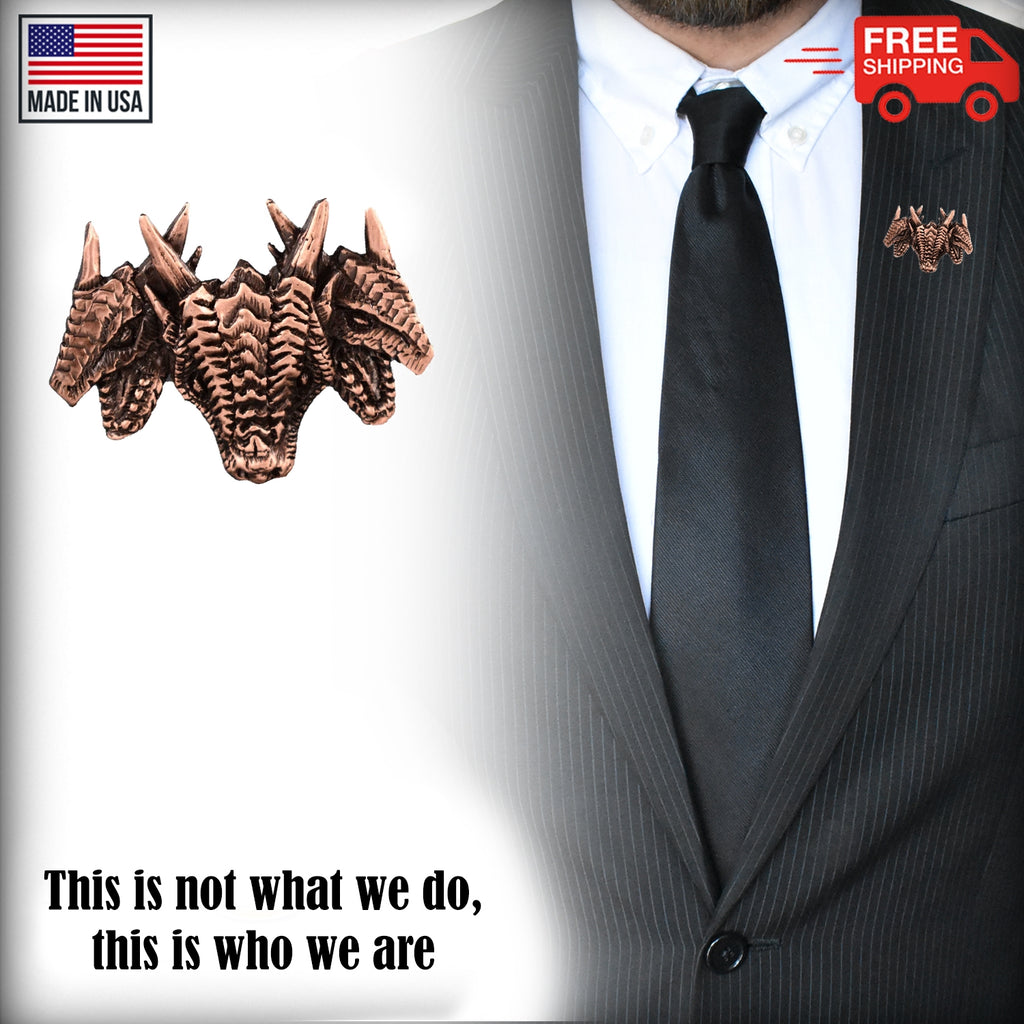 3 Headed Dragon Pin G046