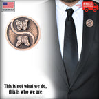 Butterflies With Yin Yang Pin G068