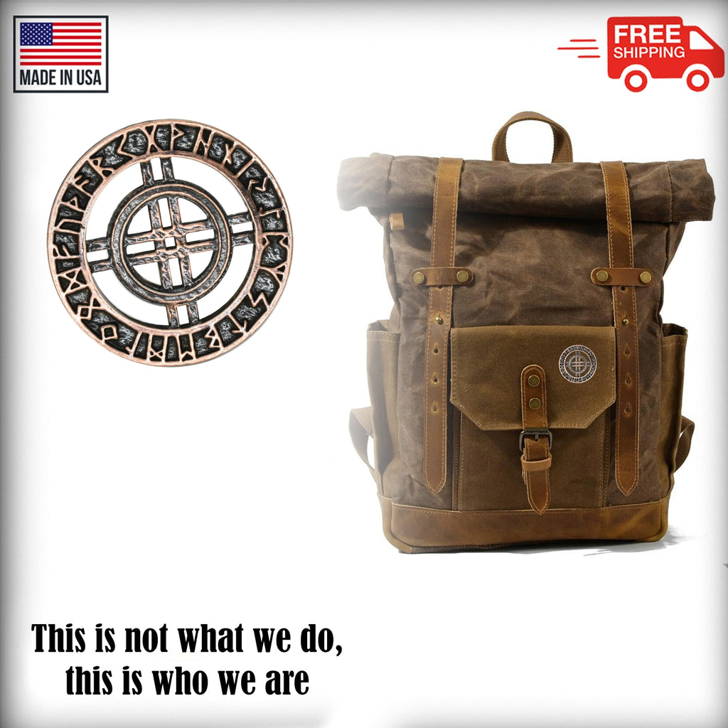 Runes Circle With Cutout Pin G112