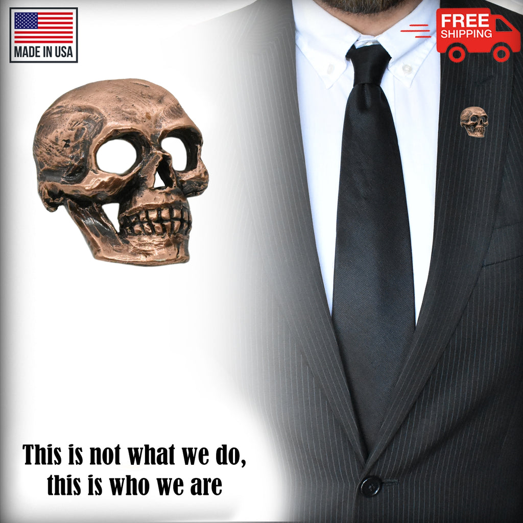Skull Side View Pin G122