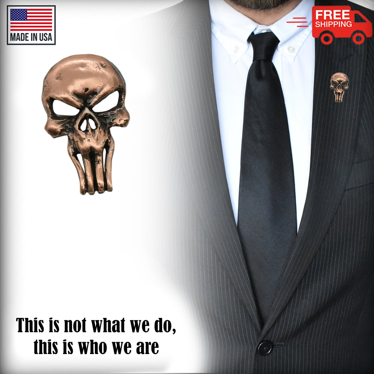 Skull The Punisher Pin G126