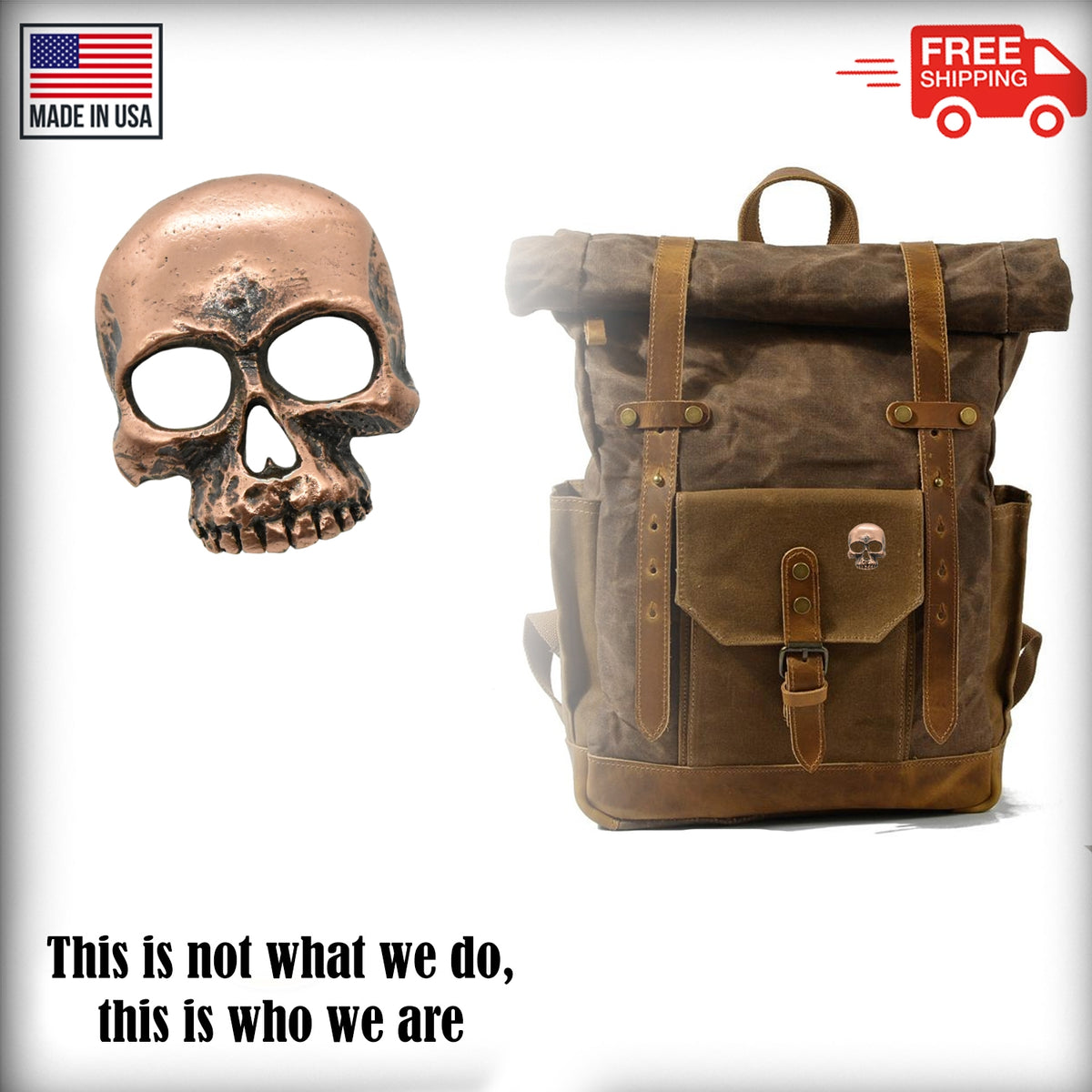 Skull With Grin Pin G138
