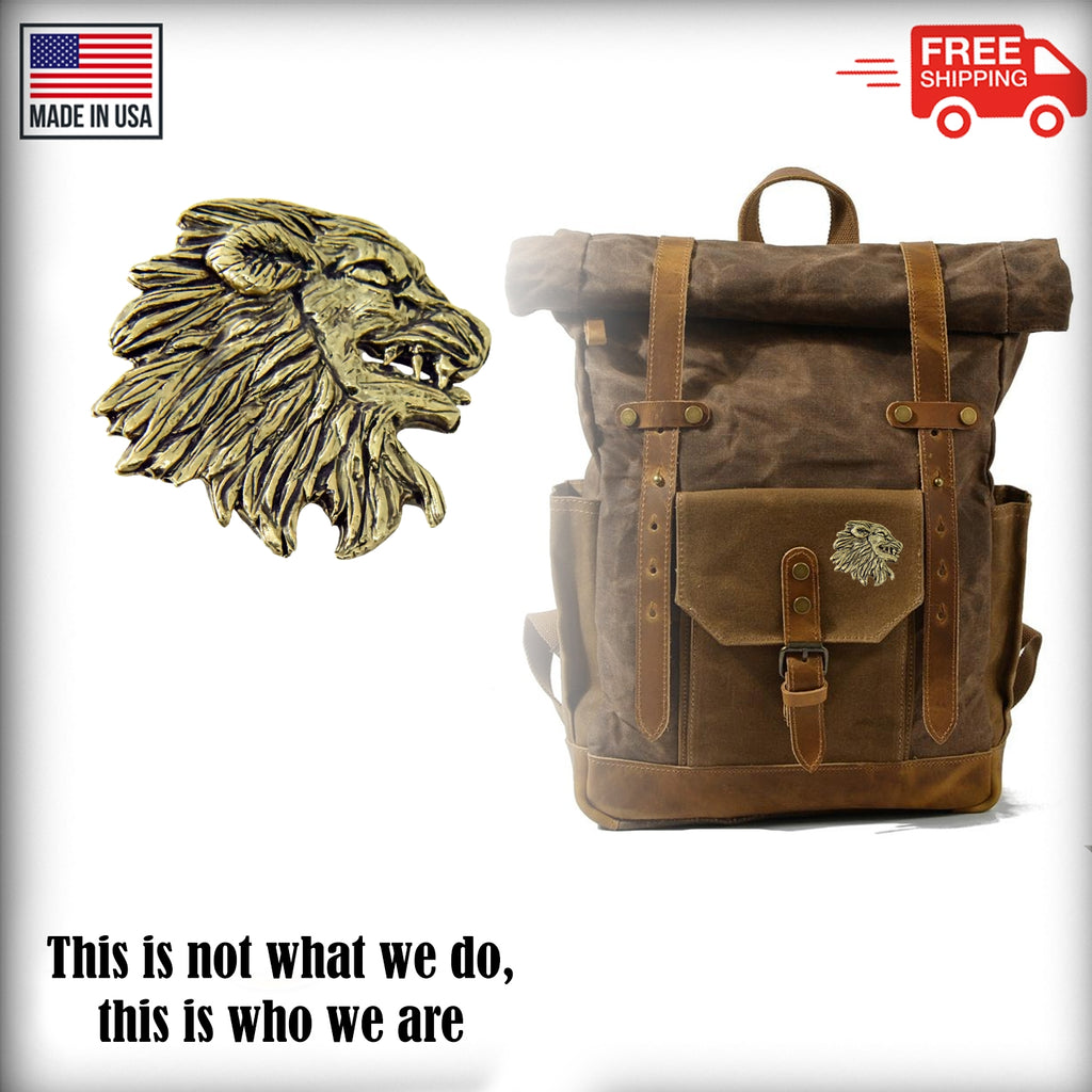 Medieval Lion Head Pin G005