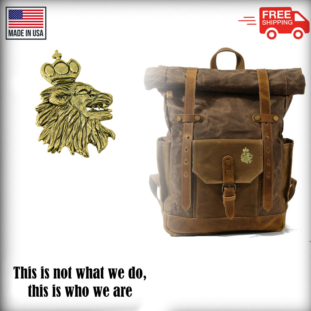 Royal Medieval Lion Head Pin G006